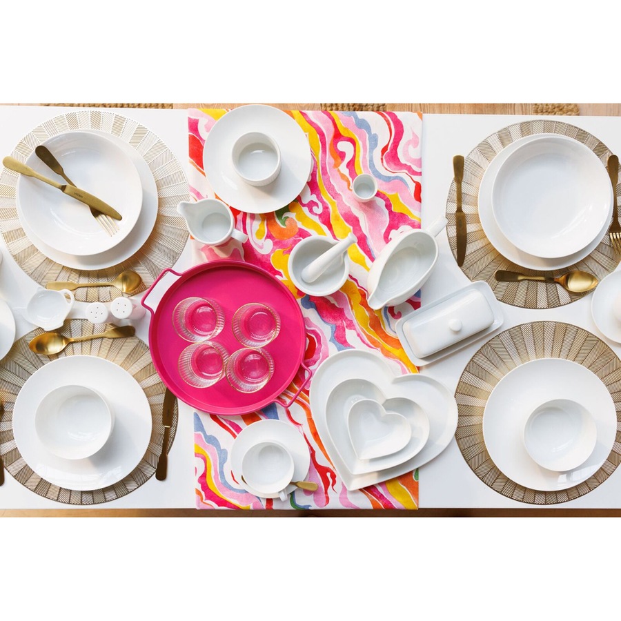 4pc Mikasa Chalk Kitchen Porcelain Cereal Bowl Set 14cm White