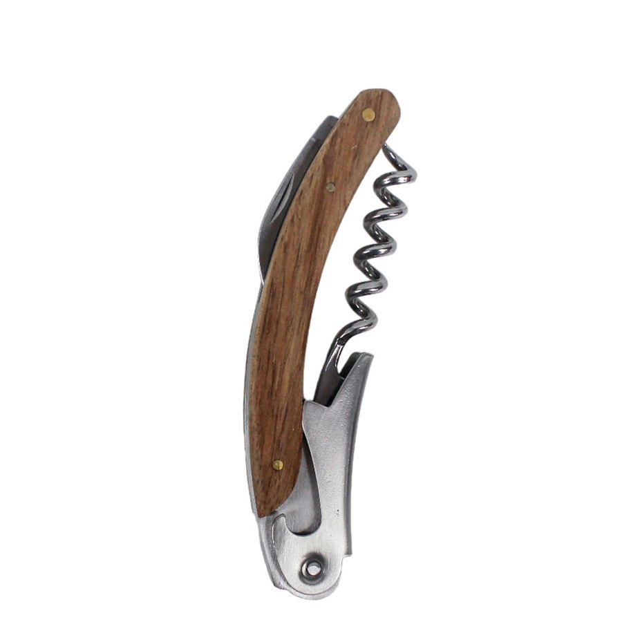 4pc NF Living Wine Board Gift Set 16x16cm Solid Brown