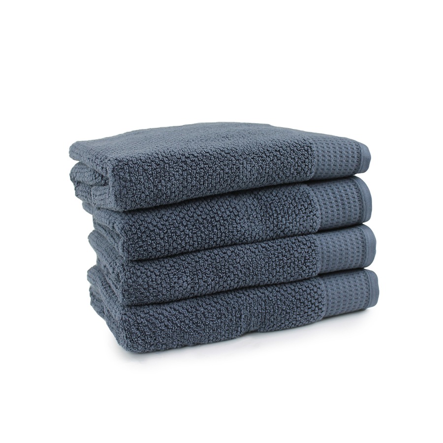 4pc Onkaparinga 69x140cm Cotton Avalon Bathroom Towels Set 550GSM Midnight