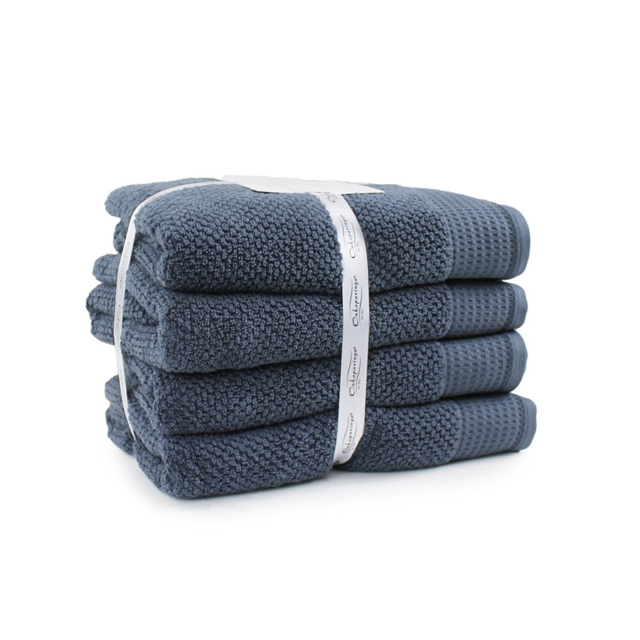 4pc Onkaparinga 69x140cm Cotton Avalon Bathroom Towels Set 550GSM Midnight