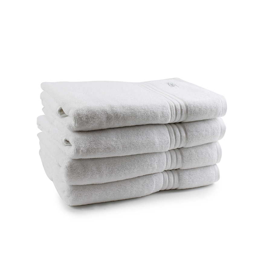 4pc Onkaparinga 69x140cm Cotton Flinders Premium Bathroom Towels 600GSM White