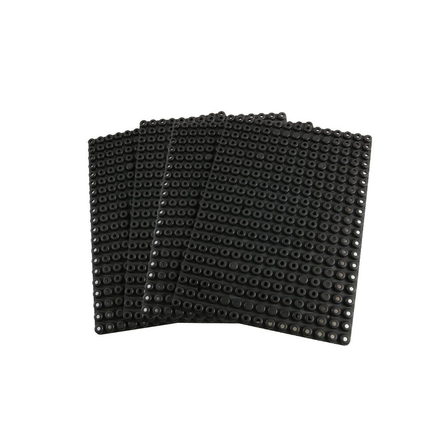 4pc Poly M Plates Building Blocks Educational Toy Black Kids/Children - 3y+