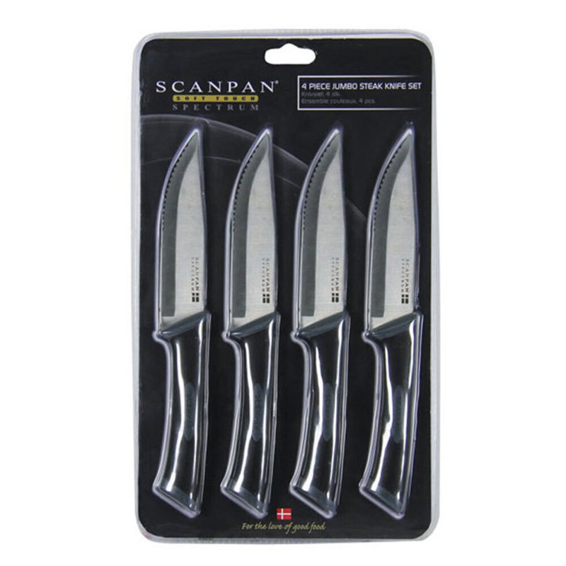 Buy 4pc Scanpan Spectrum Jumbo Steak Knives Set Stainless Steel Knife ...