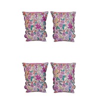 4pc Swim Essentials Kids Inflatable Armbands Floater Set Pink Blossom 2-6y