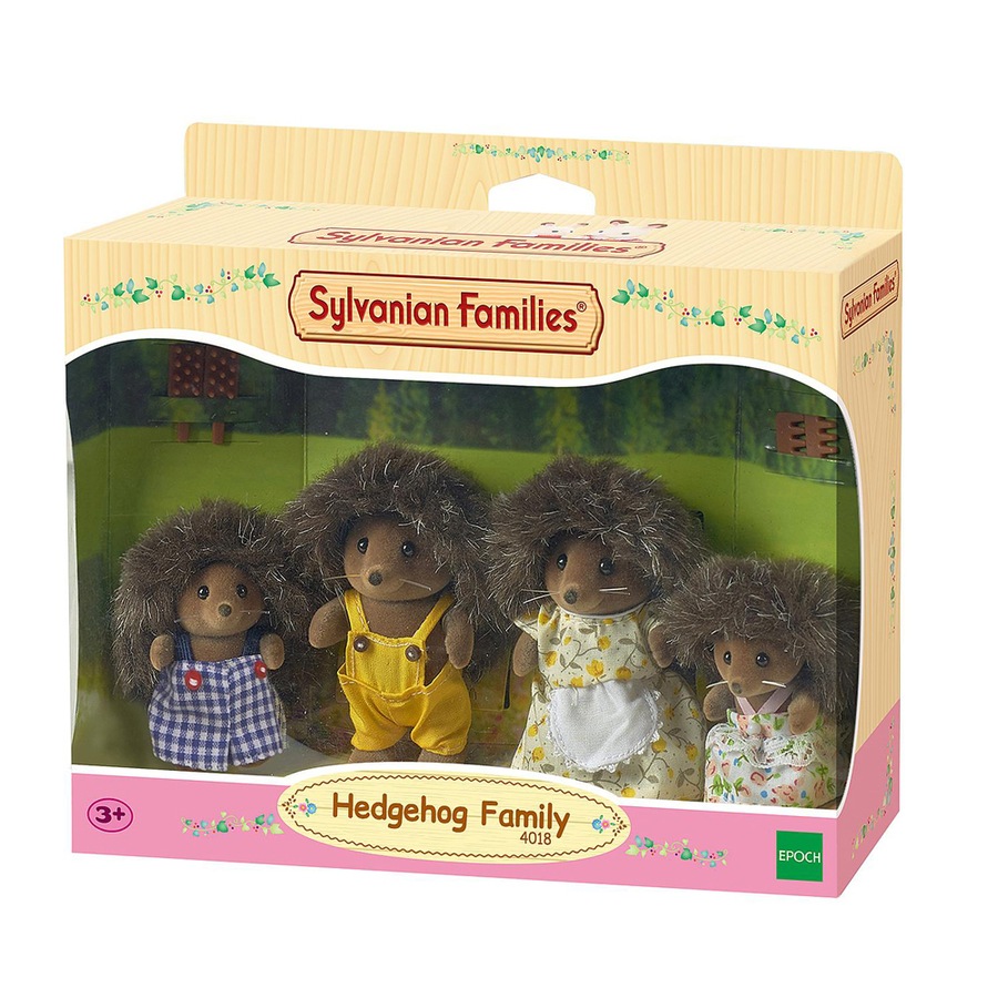 4pc Sylvanian Families Hedgehog Family Set Kids Collectible Animal Figure Toy 3+