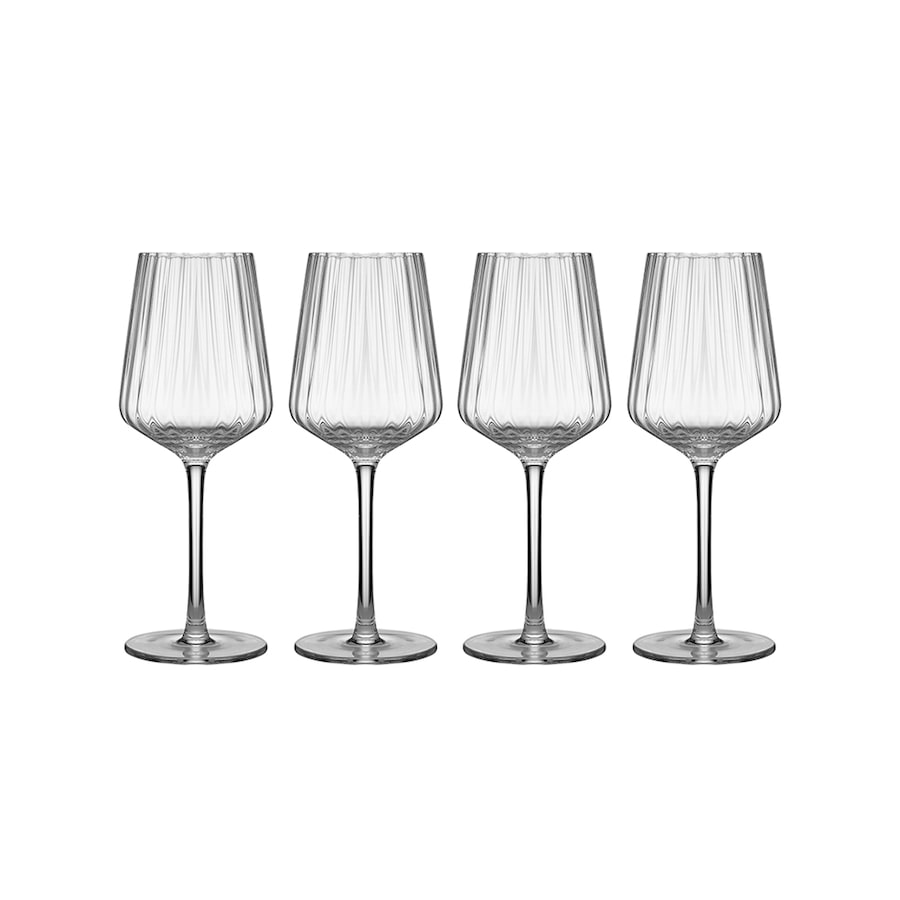 4pc Tempa Esme 400ml Crystal Stem Wine Glass Drinking Glassware Party Cup Clear