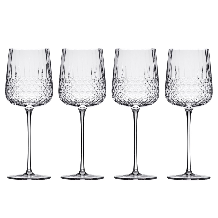 4pc Tempa Jasper 410ml Crystal Wine Glass Party Champagne Glassware Drinking Set