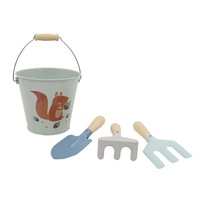 4pcs Kaper Kidz Calm & Breezy Kids Garden Tool Set Children's Play Toy Blue 3y+