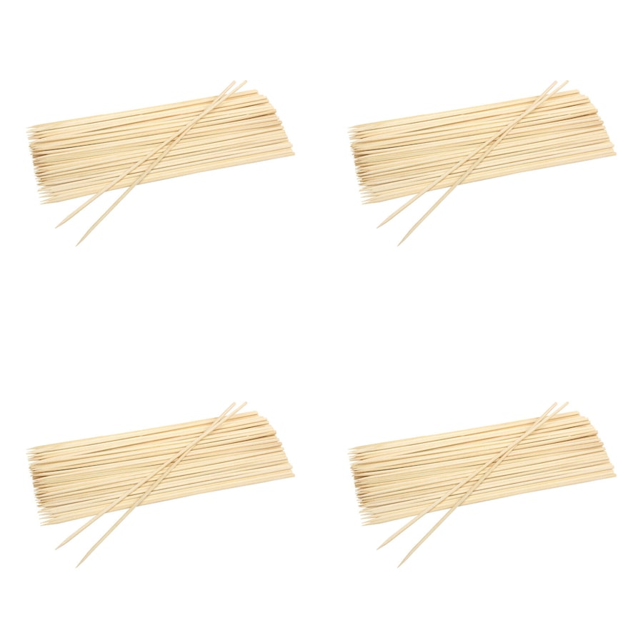 4PK 80pk Wiltshire Bar-B Durable Barbeque Bamboo Skewers Sticks Picks 30cm
