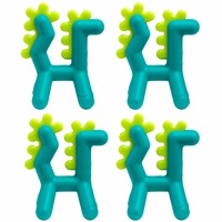 4PK Boon Growl Silicone BPA Free Teether Baby/Newborn Teething Toys Dragon 0m+