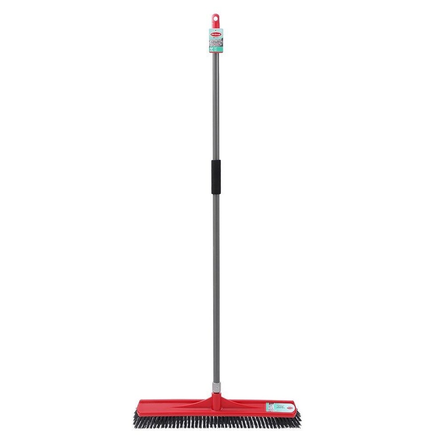 4PK Boxsweden Prime Outdoor Heavy Duty Broom w/ Comfort Grip Handle 60cm Assrtd
