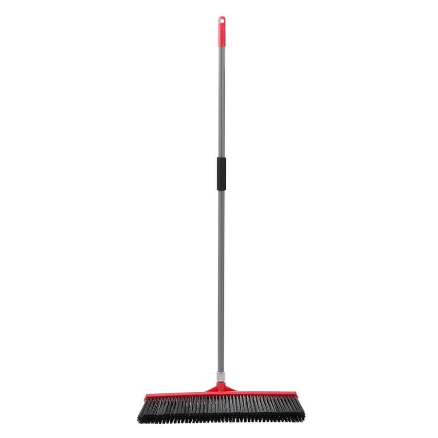 4PK Boxsweden Prime Outdoor Heavy Duty Broom w/ Comfort Grip Handle 60cm Assrtd
