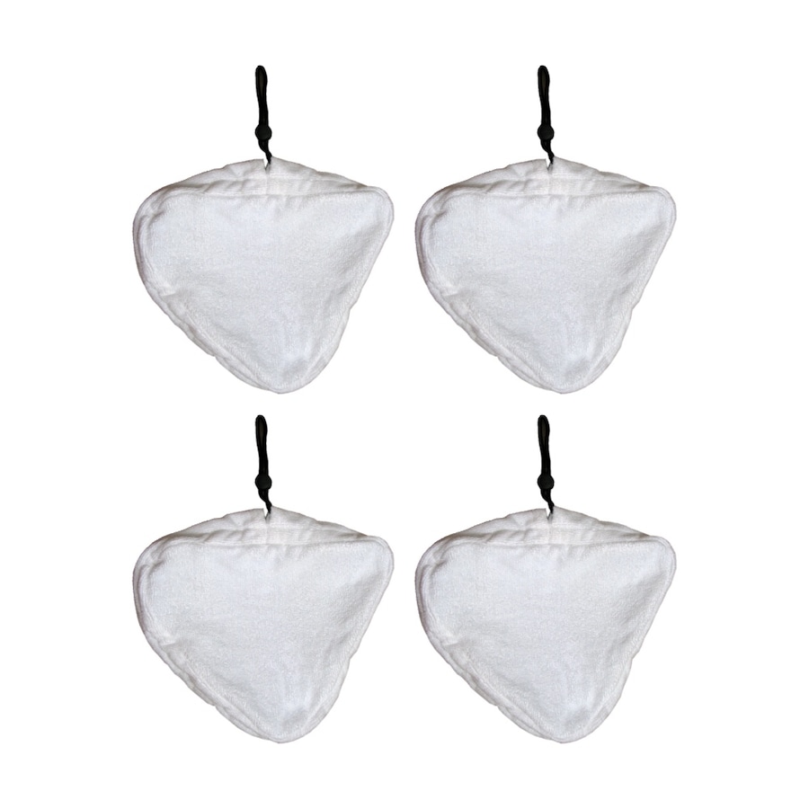 4PK Cleanstar Replacement Steam Mop Pad For Eurohome & Genius 2-In-1 White