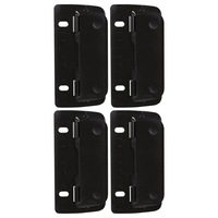 4PK ColourHide Bindermate 2 Round Hole Punch Maker/Puncher for File Binder BLK