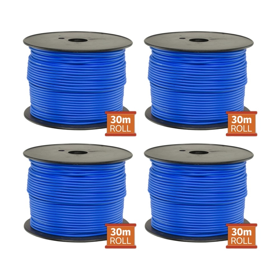 4PK Doss 30M Blue Hookup Wire/Cable Sold As A Reel Electrical Wire Cable