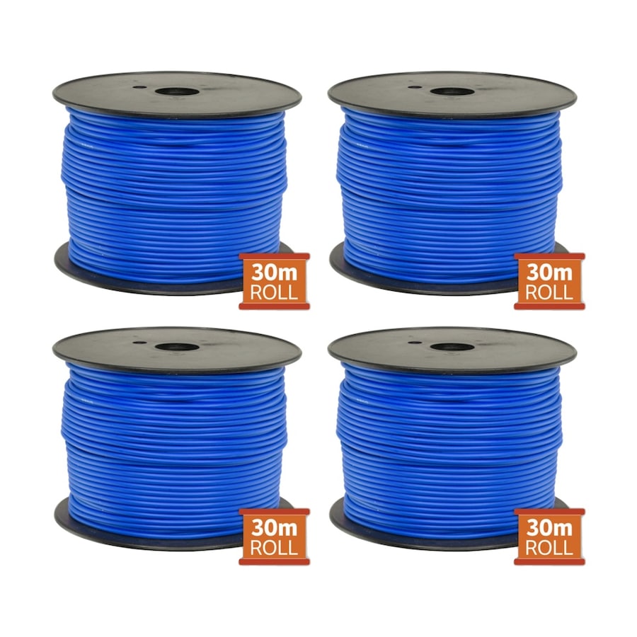 4PK Doss 30M Blue Hookup Wire/Cable Sold As A Reel Electrical Wire Cable