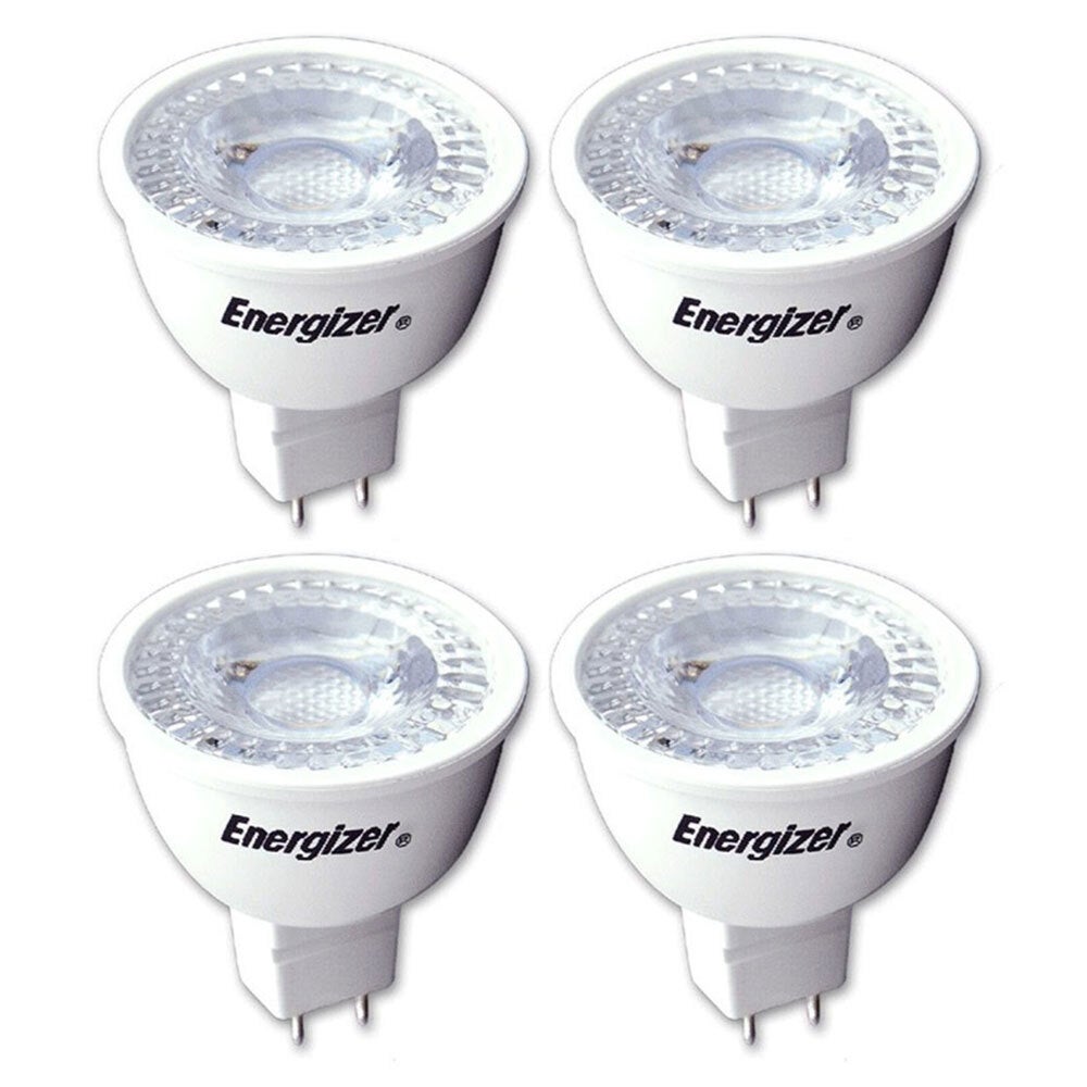 4PK Energizer LED GU5.3/MR16 5W/345LM Warm White Downlight Spot Lightbulb Bulb