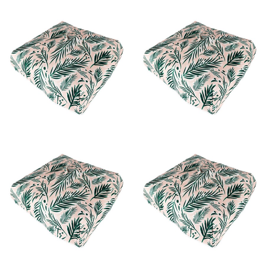 4PK Kitchenware Co Insulated Oxford Food Cover Pink/Green Leaf Design 65x54x15cm