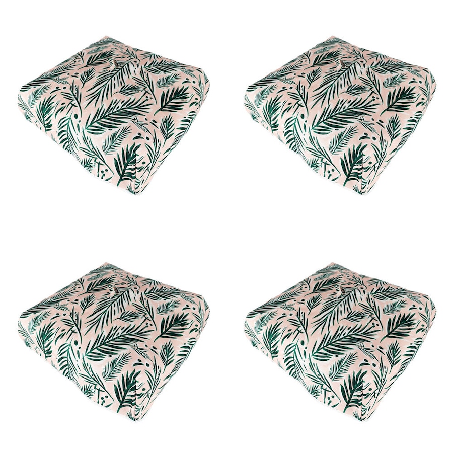 4PK Kitchenware Co Insulated Oxford Food Cover Pink/Green Leaf Design 65x54x15cm
