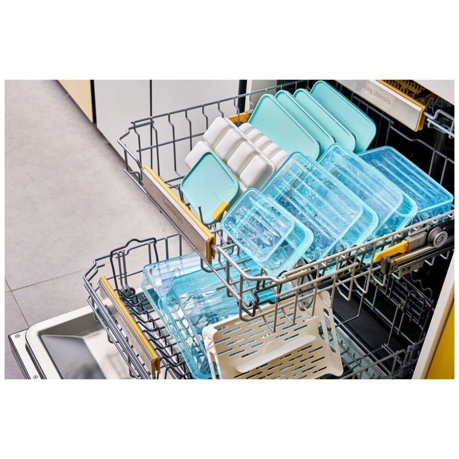 4PK LocknLock Freezer Fit Food Storage Container Microwave Safe 2.2L Blue Lid