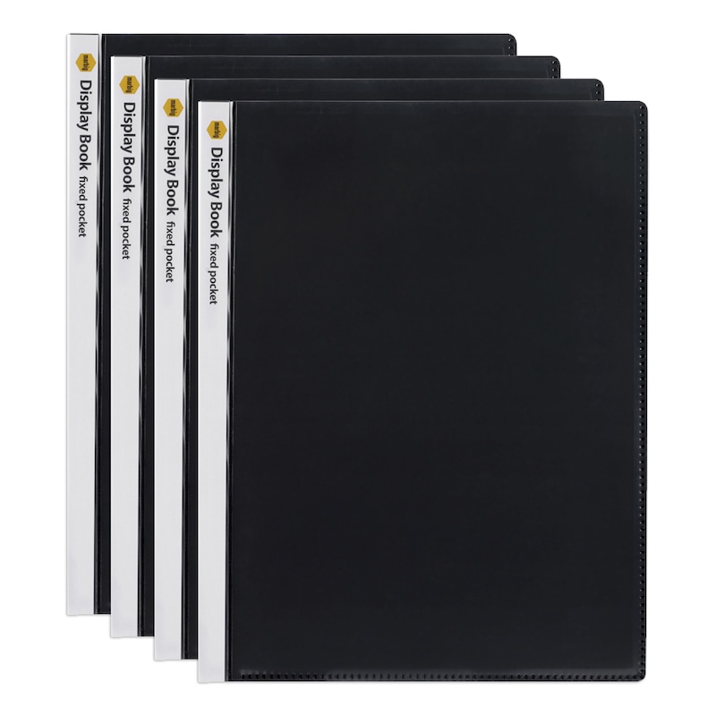 Buy 4PK Marbig 40-Page A4 Non-Refillable Document/File Display Book w ...