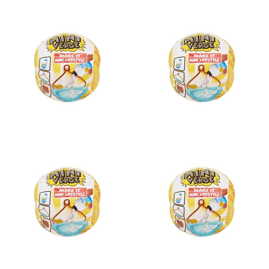 4PK MGA's Miniverse Make It Mini Lifestyle Home Series 1B Assorted 8y+