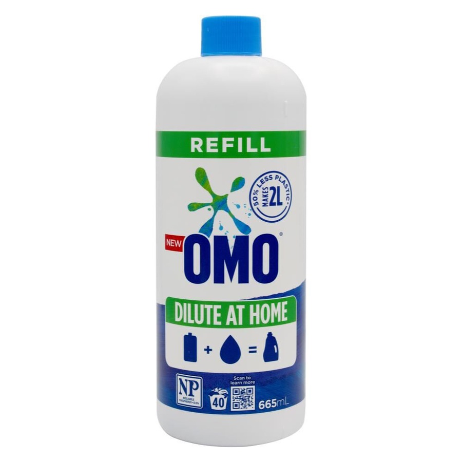 Buy 4PK Omo Dilute At Home Refill Laundry Liquid Detergent 655ml ...