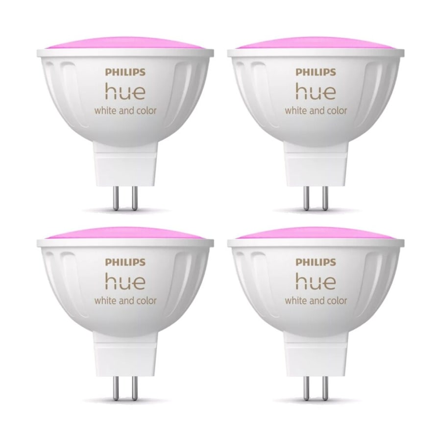 4PK Philips Hue White/Colour Ambience MR16 Smart LED Lightbulb 5.0W