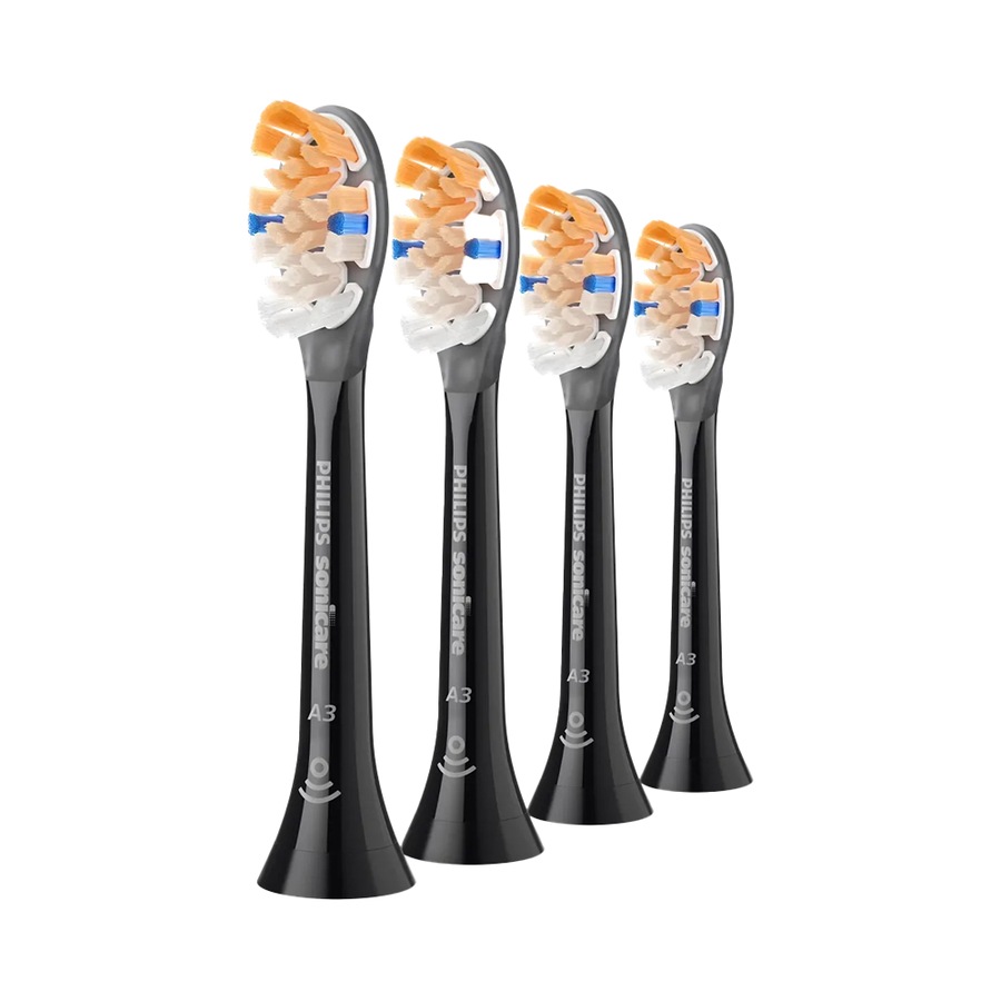 4pk Philips Sonicare A3 Premium All-in-one Electric Toothbrush Heads Black