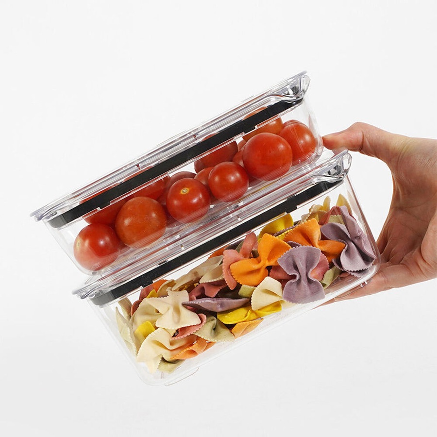 4PK Prepara LatchLok Click 1L Rectangular Airtight Food Container 20.35cm