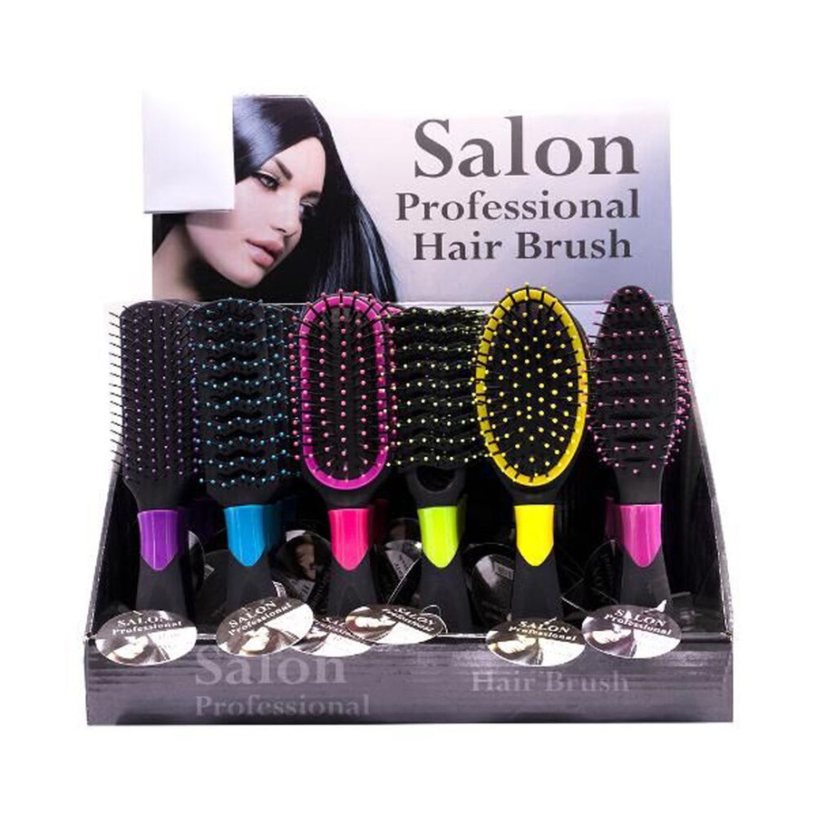 4PK Salon Professional Women's Hair Brush Comb w/ Quality Bristles Assorted