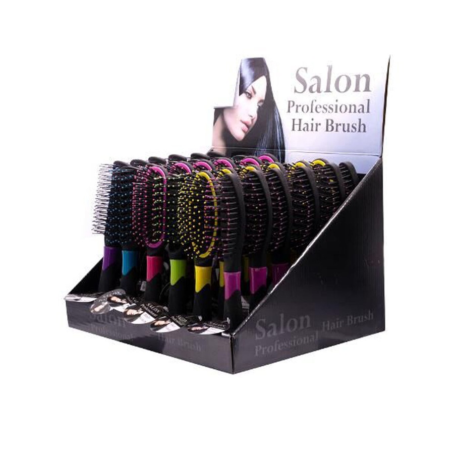4PK Salon Professional Women's Hair Brush Comb w/ Quality Bristles Assorted