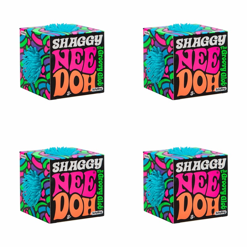 Buy 4PK Schylling Shaggy Nee Doh Squeeze Ball Kids Sensory Play Toy 6cm ...