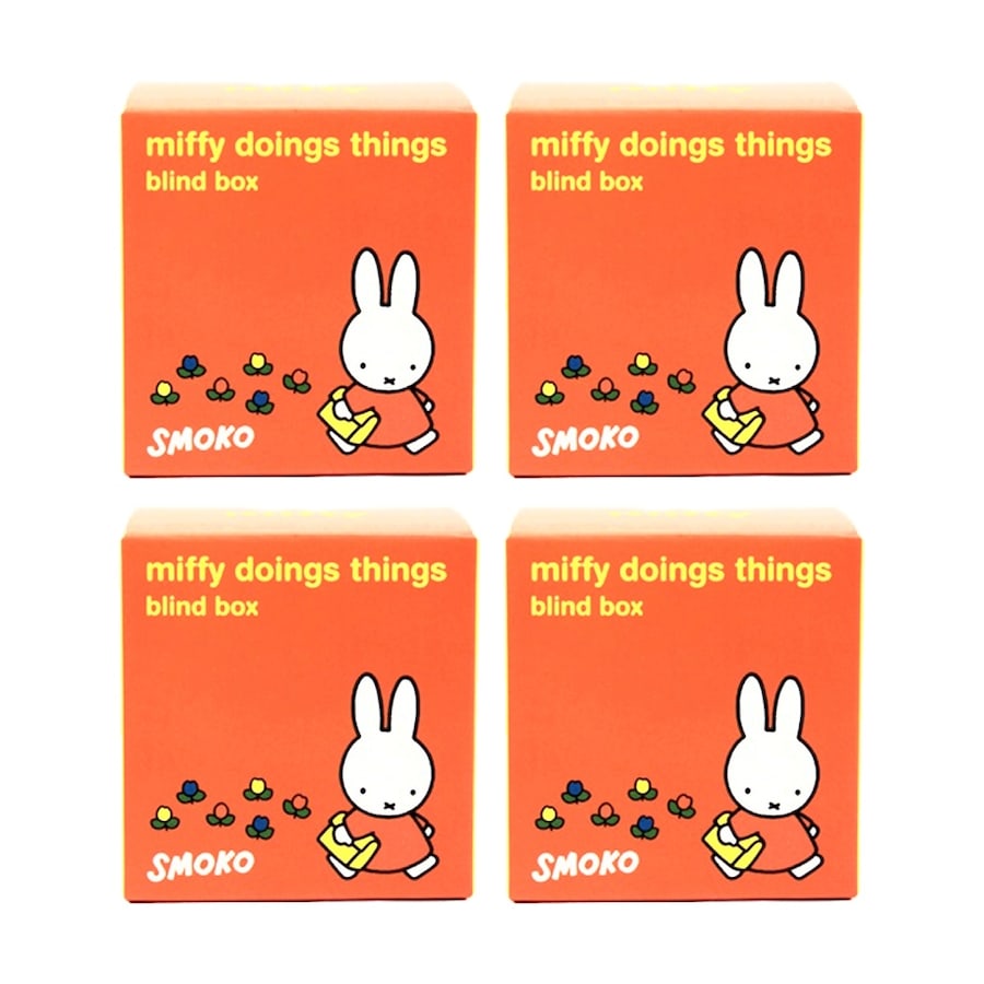 4PK Smoko Miffy Doing Things Blind Box Toy Collectable Figurine 15Y+ Assorted