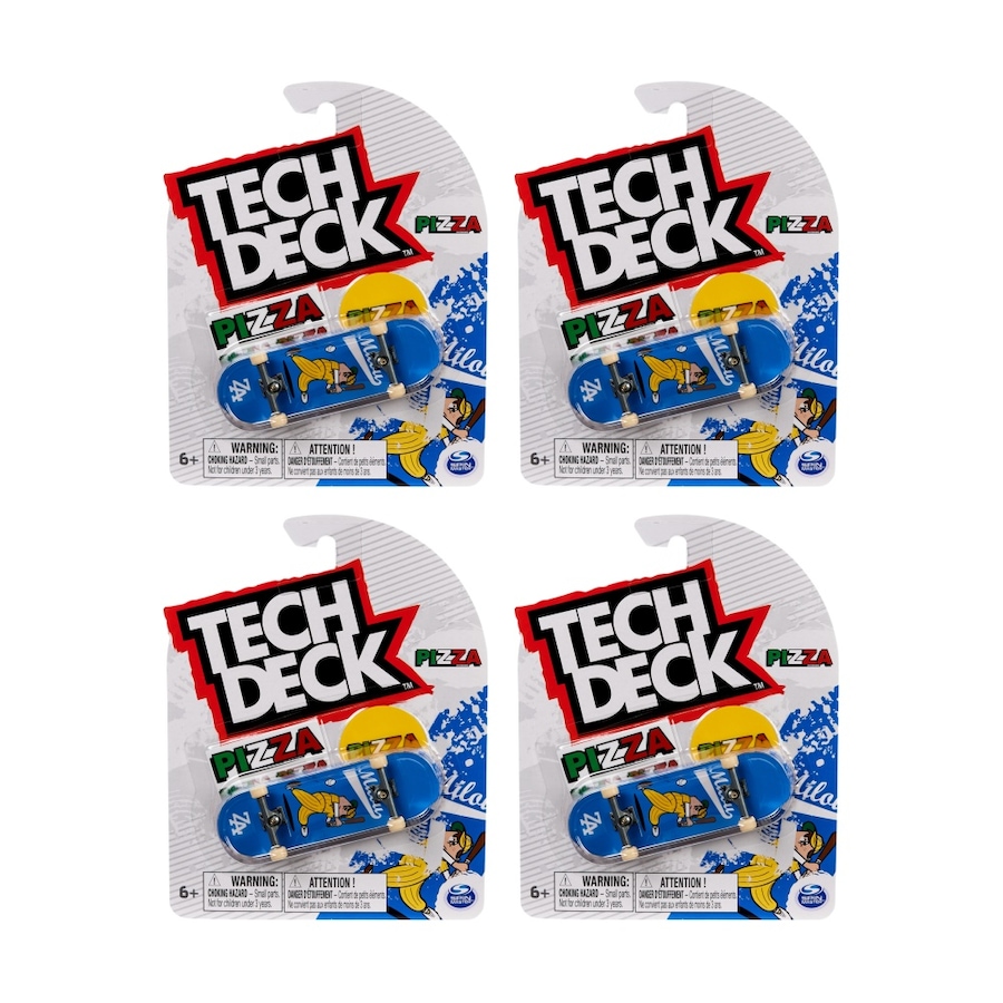 4PK Tech Deck Finger Skateboards Kids Play Toy 6y+ 96mm Assorted