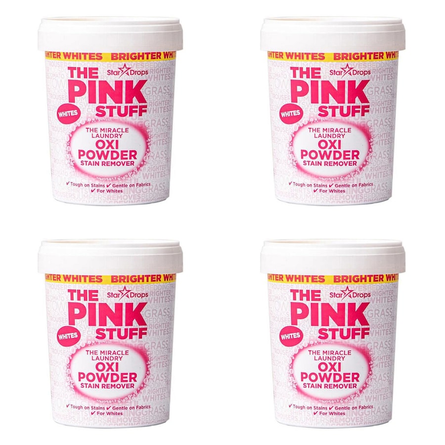 4PK The Pink Stuff Stain Remover White Safe Laundry Fabric Cleaning Powder 1kg