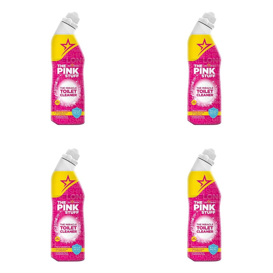 4PK The Pink Stuff Toilet Gel Cleaner Germ Kill Fresh Scent Disinfectant 750ml
