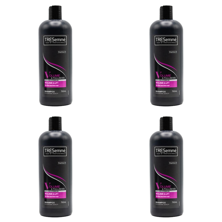 4PK Tresemme 750ml Shampoo Volume & Fullness Bath/Shower For Fine & Thin Hair