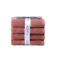 4PK Ultimate Alanya Turkish Cotton Hand Towel 550Gsm Highly Absorbant Clay