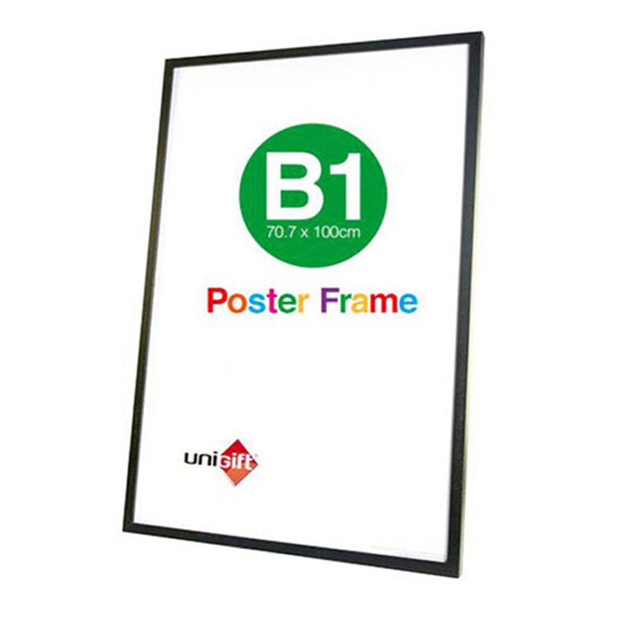 4PK Unigift Wooden Poster Picture Photo Frame B1 70.7x100cm Black