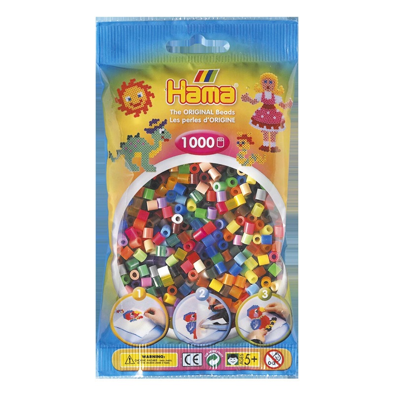 Buy 4x 1000pc Hama Beads All Colours Bags Kids/Children Building ...