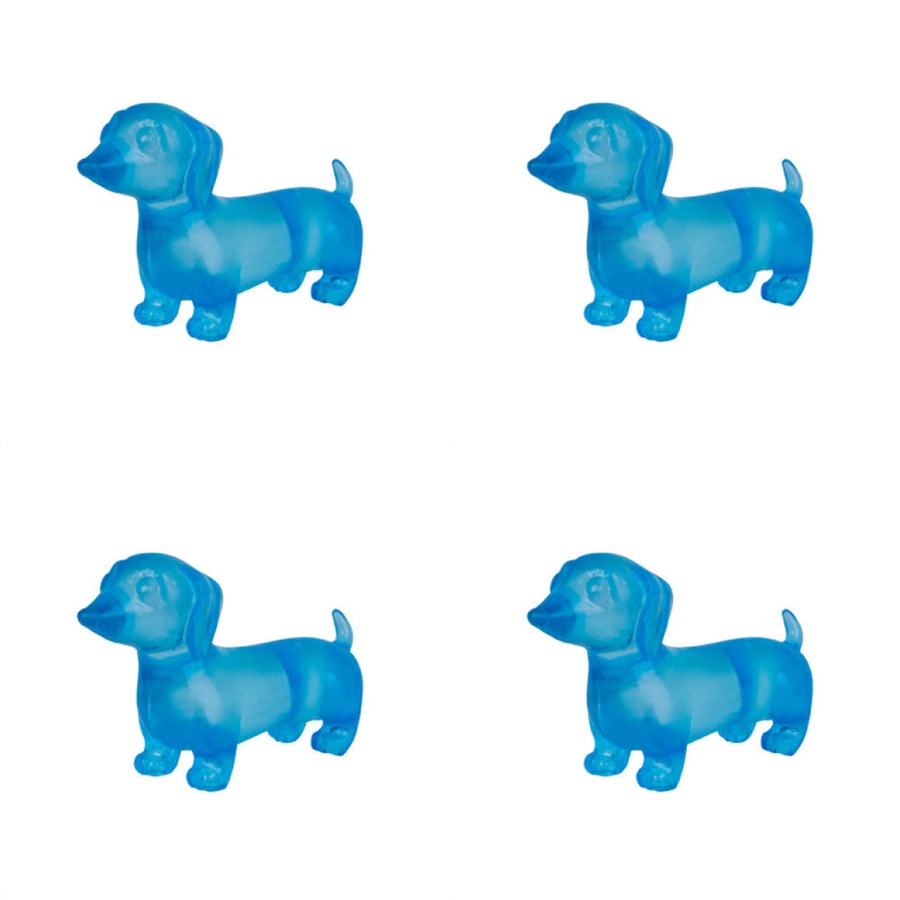 4PK Smooshos Super Squeeze Dachshund Soft Compact Multi Squishy Toy Assorted