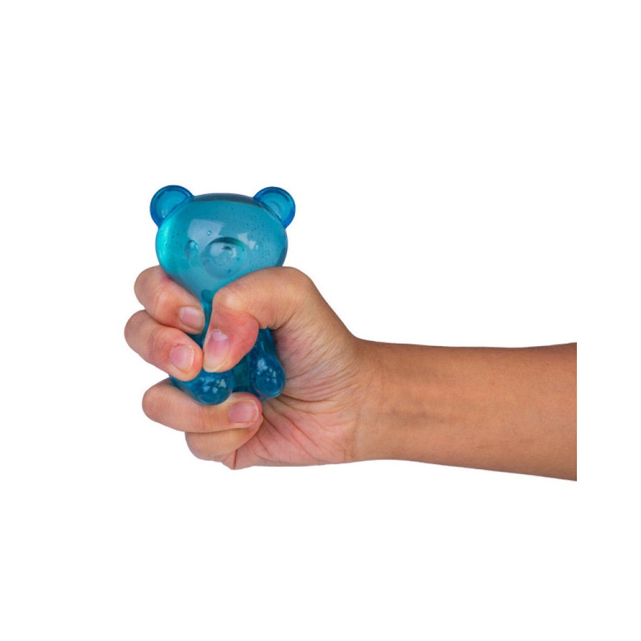 4PK Smooshos Super Squeeze Bear Soft Compact Portable Blue Squishy Toy Assorted