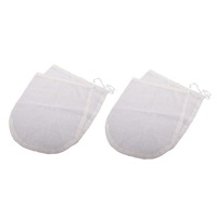 4x Appetito Reusable Cotton Kitchen Straining/Filter Bag f/ Soy/Almond/Nut Milk