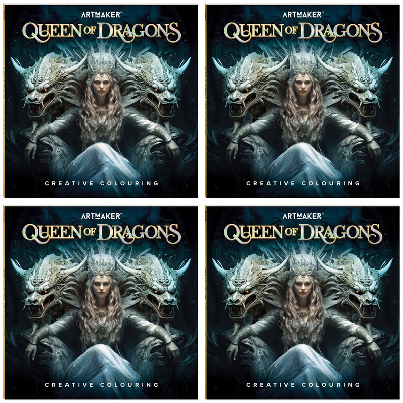 Buy 4x Art Maker Creative Colouring Book Queen of Dragons Educational