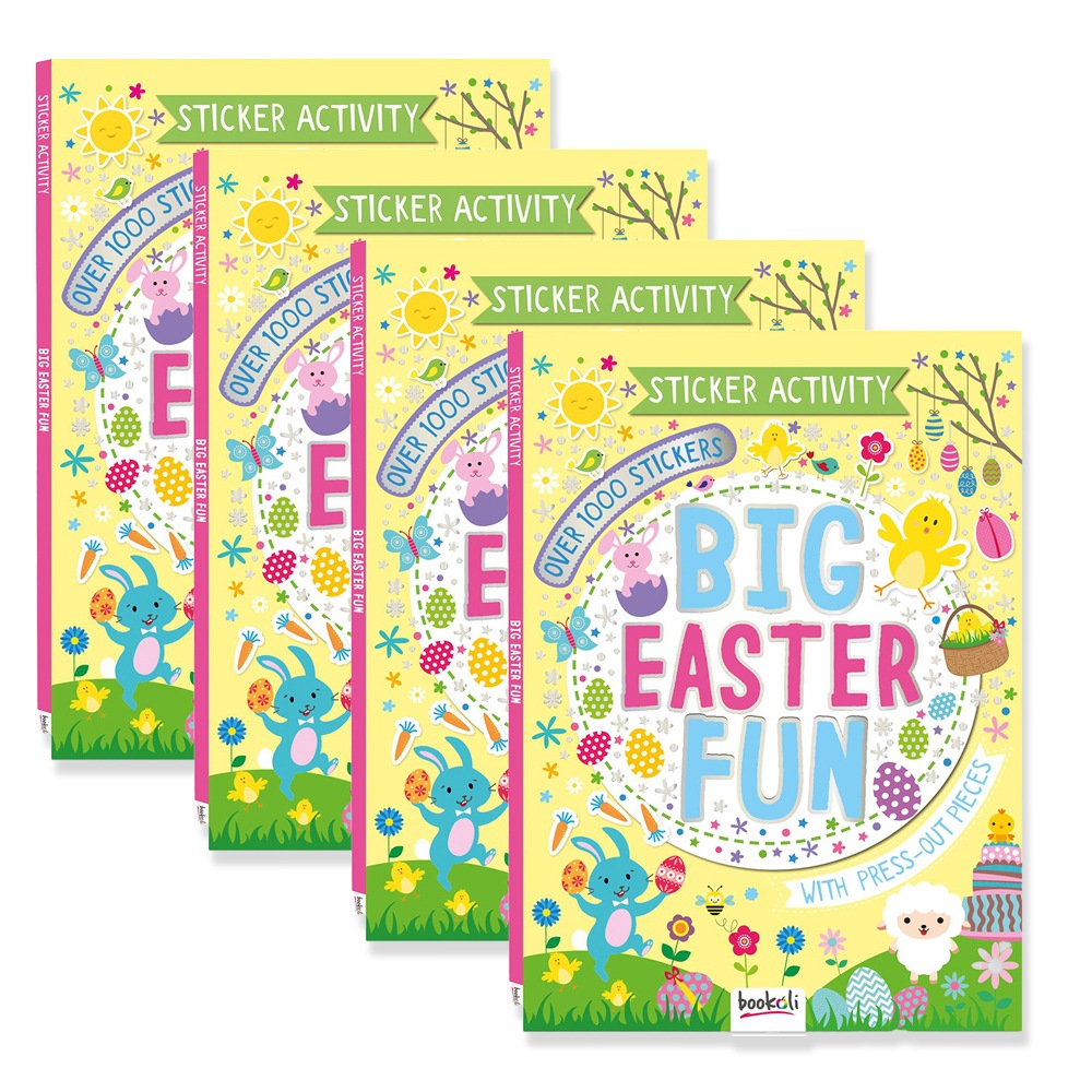 Buy 4x Bookoli CSA Giant Spring: Big Easter Fun Sticker & Activity Book ...