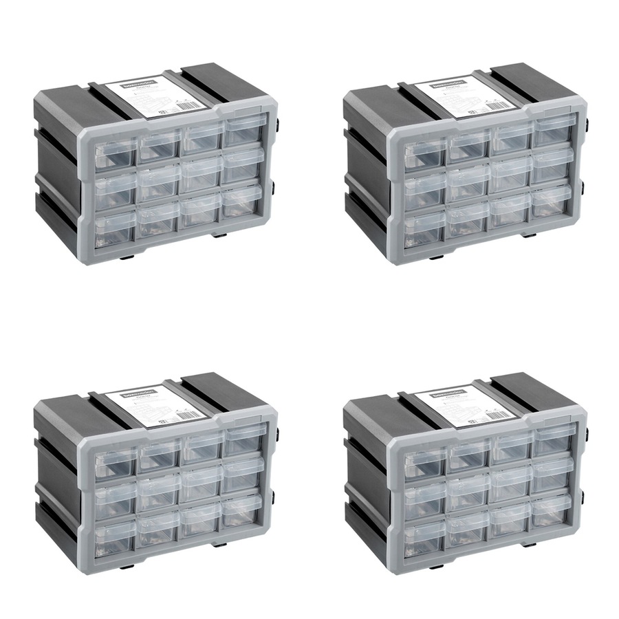 Buy 4x Boxsweden Garaz 12-Drawer Storage Home Organiser Container 29 ...