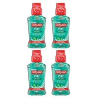 4x Colgate 250ml Plax Freshmint Mouthwash Alcohol Free Mouth Wash Oral Care