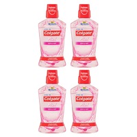 4x Colgate 500ml Plax Gentle Mint Mouthwash Alcohol Free Mouth Wash Oral Care