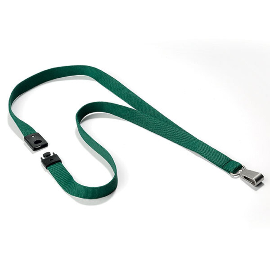 4x Durable 20cm Lanyard Soft Neck Strap Badge/Card Holder Name Tag w/ Lock Green